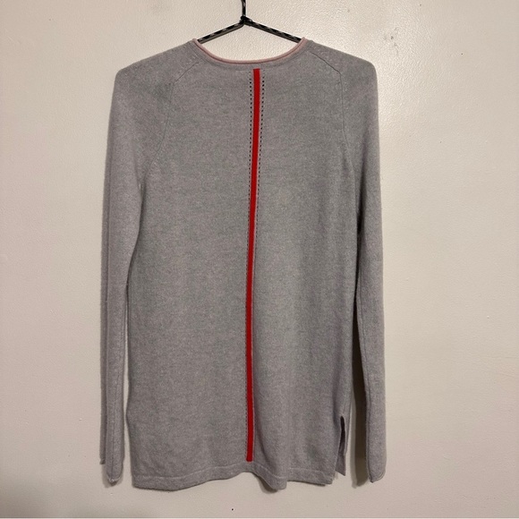 Duffy Cashmere Crewneck Sweater Grey Size Small - Picture 4 of 4